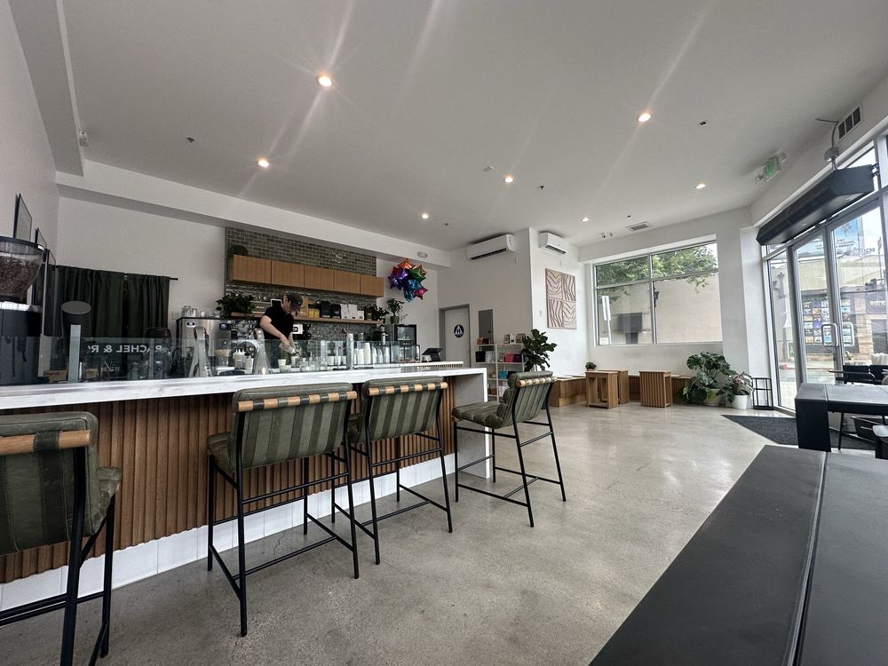 Interior seating area of Lynx Coffee